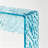 Textured Wave Acrylic U Shape Console Table