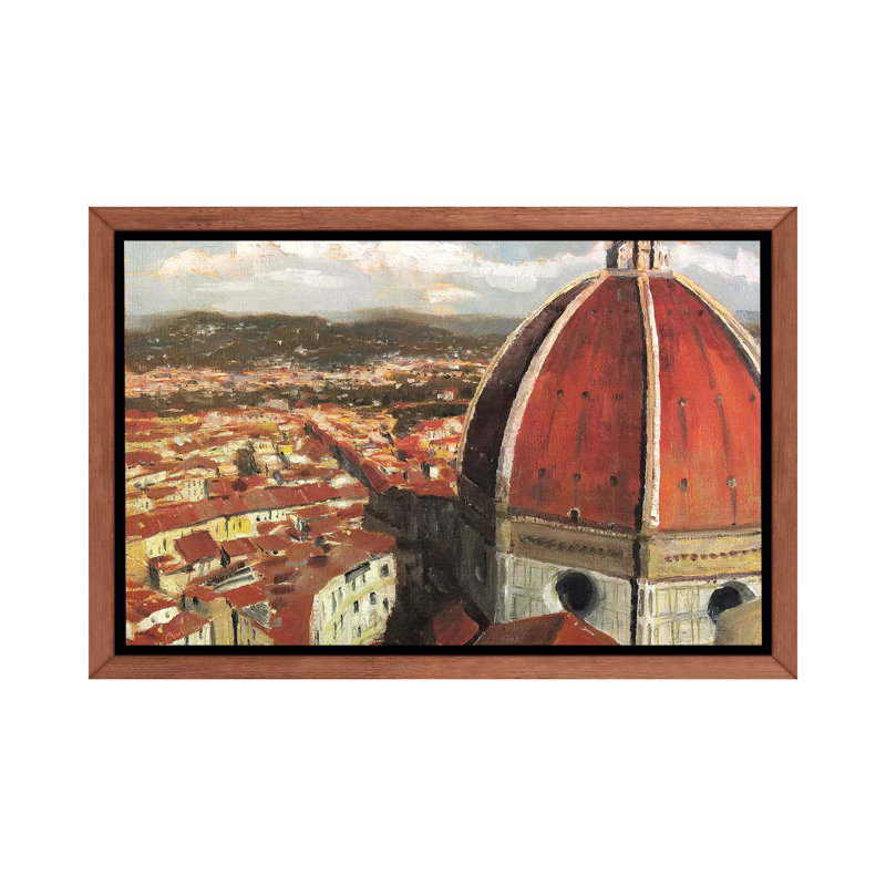"Florence, Italie - Il Duomo" par Christopher Clark, reproduction d'art, Toile avec cadre en bois classique