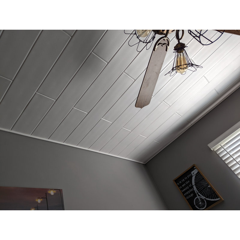 Planches de styromousse pour couvrir le plafond de maïs soufflé. Plafond Shiplap, paquet de 24