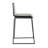 Mara 26" Contemporary Counter Stool In Black Metal And Black Faux Leather By Lumisource - Set Of 2-1856359598-1856359597