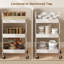 45 cm W Kitchen Cart with Steel Top-394135337