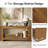 Solid Wood Rectangular Coffee Table, Mid Century Modern Center Table for Living Room, Apartment