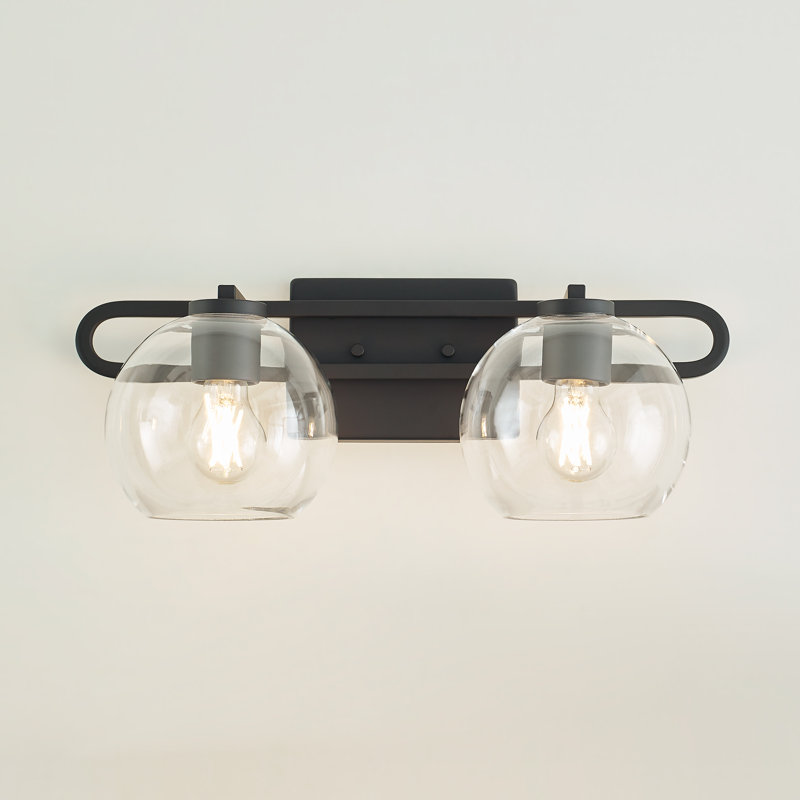 Eveline 4 - Light Dimmable Vanity Light, Midnight Black, 7.63"H x 19.75"W x 8.38"D, 2