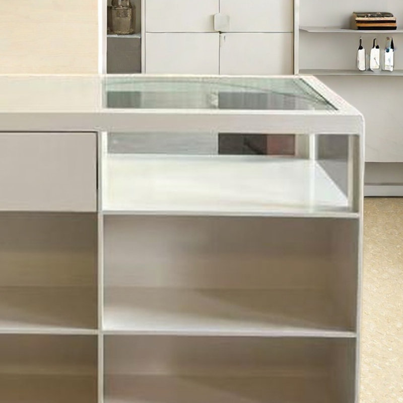 Vitrine moderne et minimaliste, H 35,43 po x l 62,99 po x P 23,62 po