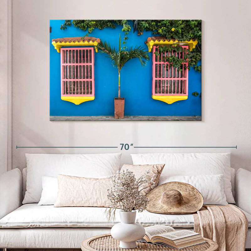 Lilie Pink Colonial Windows, 32" H x 48" W