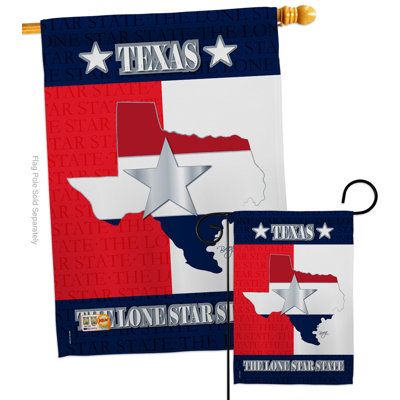 Double Sided 40'' H x 28'' W Polyester Flag Set