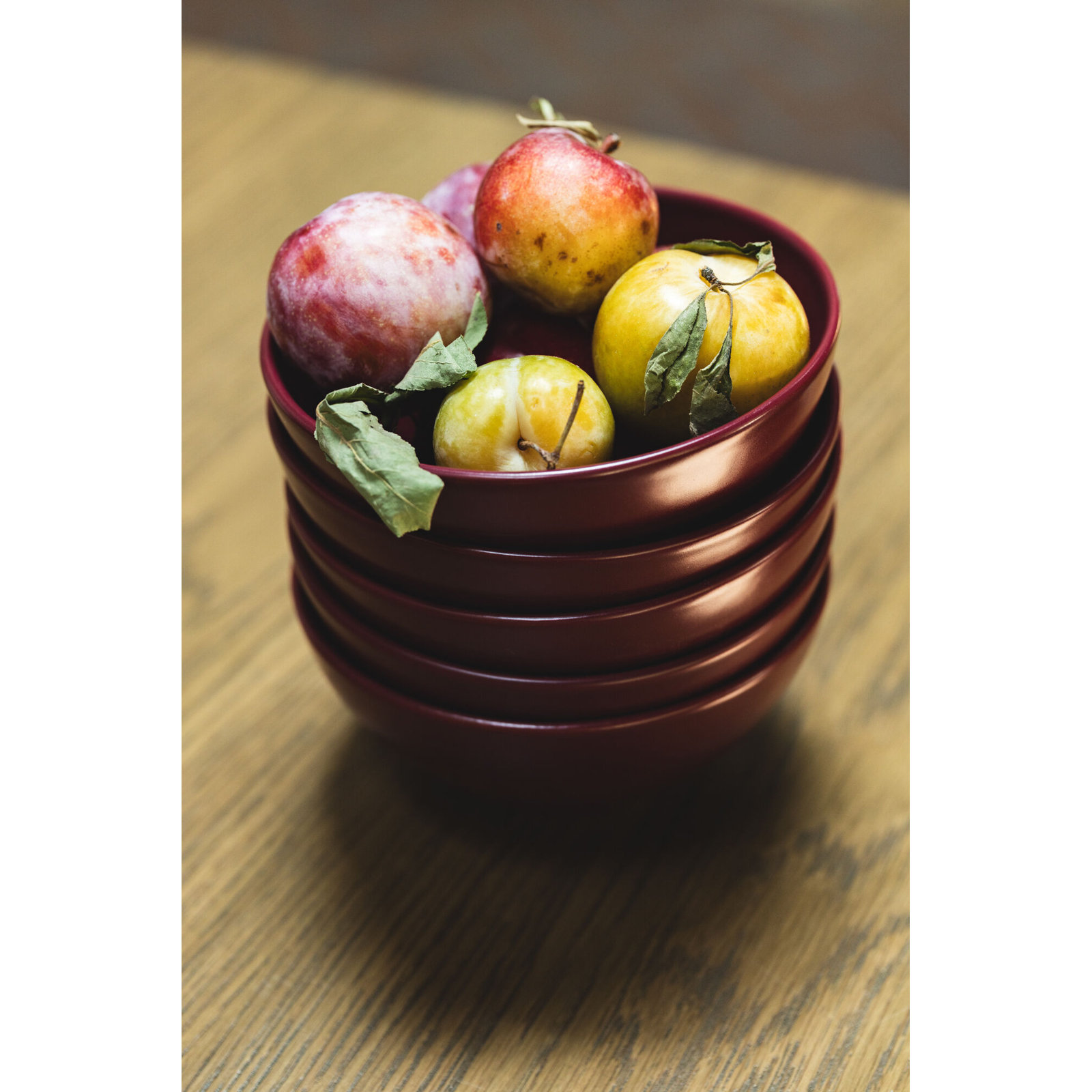 Year & Day Ceramic Small Bowls, Plum