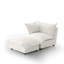 Upholstered Armchair with Footstool-947081470