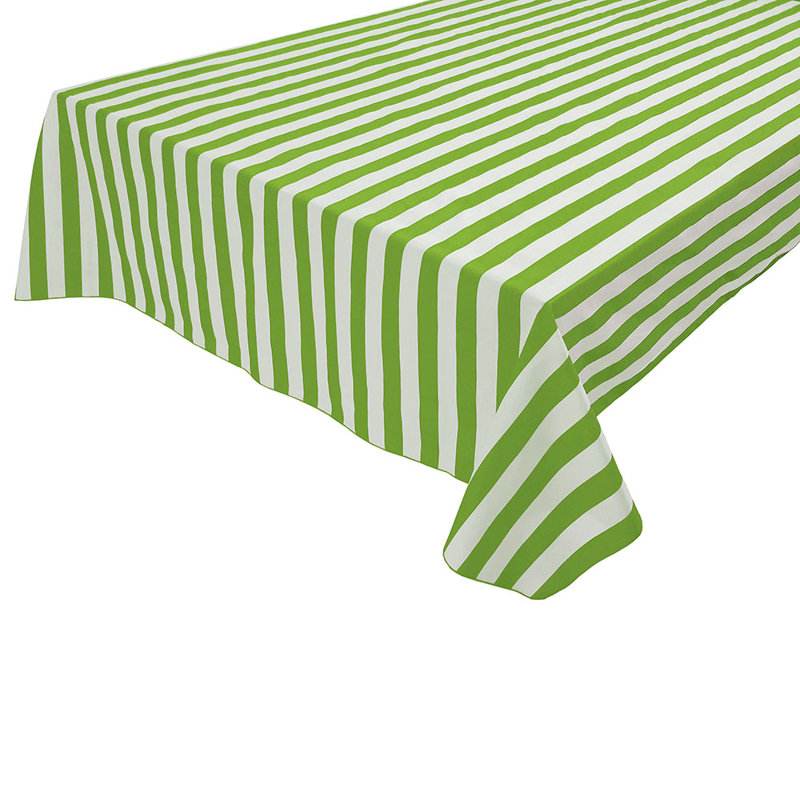 Nappe en coton à rayures Abdulsalam, Rectangle de 144 po, Bleu marine