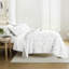 Ensemble de courtepointe - léger - couvre-lit matelassé toutes saisons - marguerite fleurie gris clair-105628165