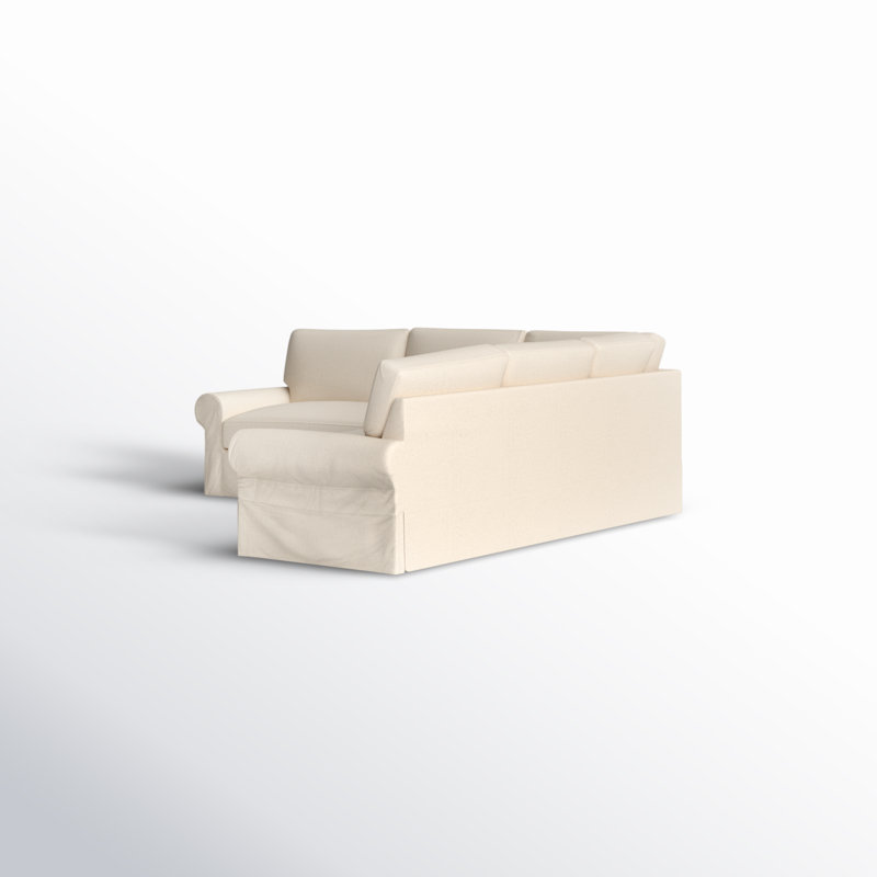 Canapé modulaire 3 pièces Porter, Bayou en toile lavable naturelle