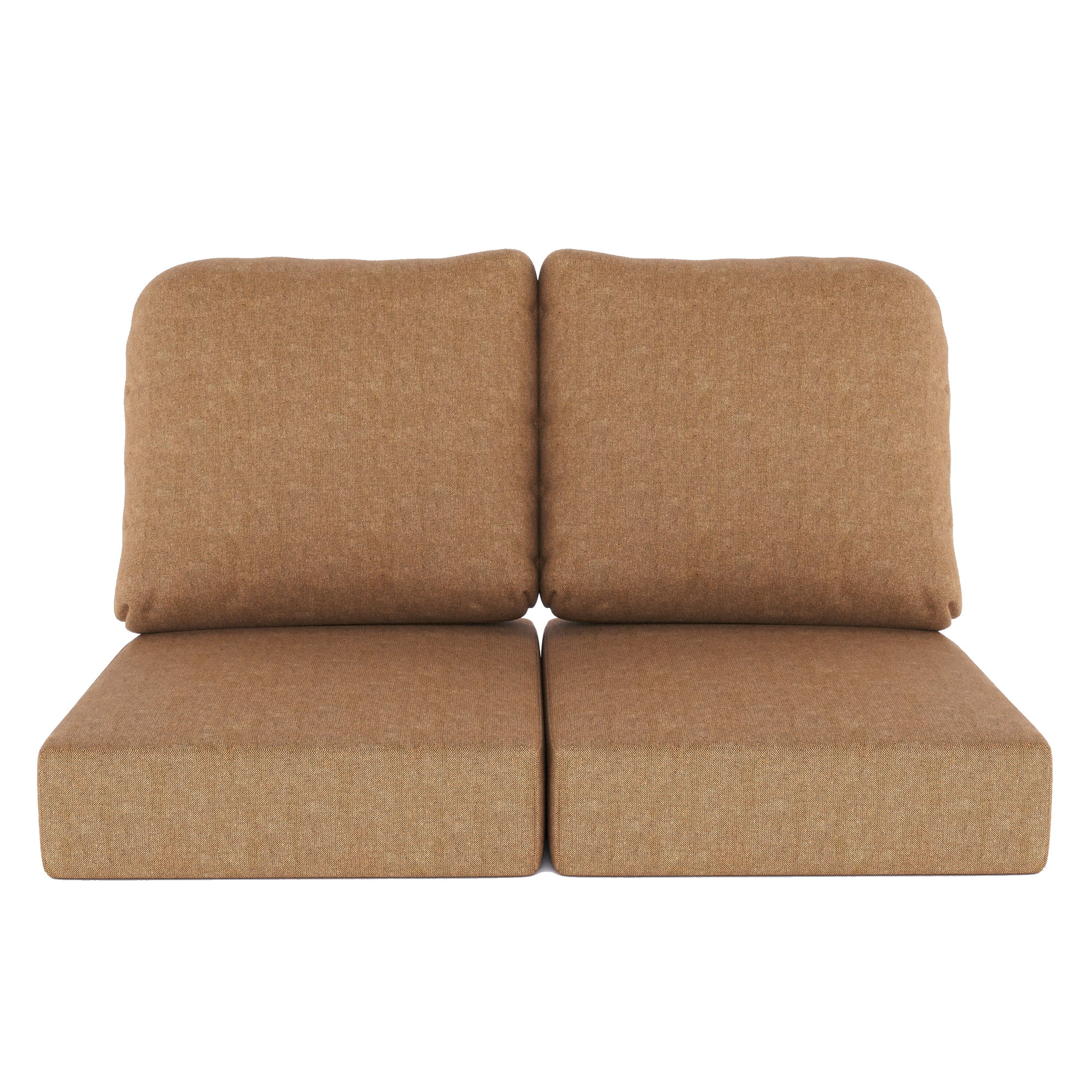 Amala Indoor/Outdoor Sunbrella® Loveseat Cushion, Canvas Heather Beige Sunbrella® Canvas