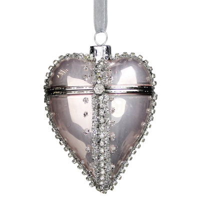 4'' Glass Holiday Shaped Ornament