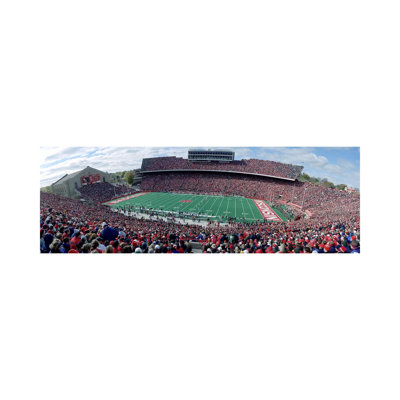 University Of Wisconsin Football Game, Camp Randall Stadium, Madison, Wisconsin, USA - Wrapped Canvas Panoramic Print