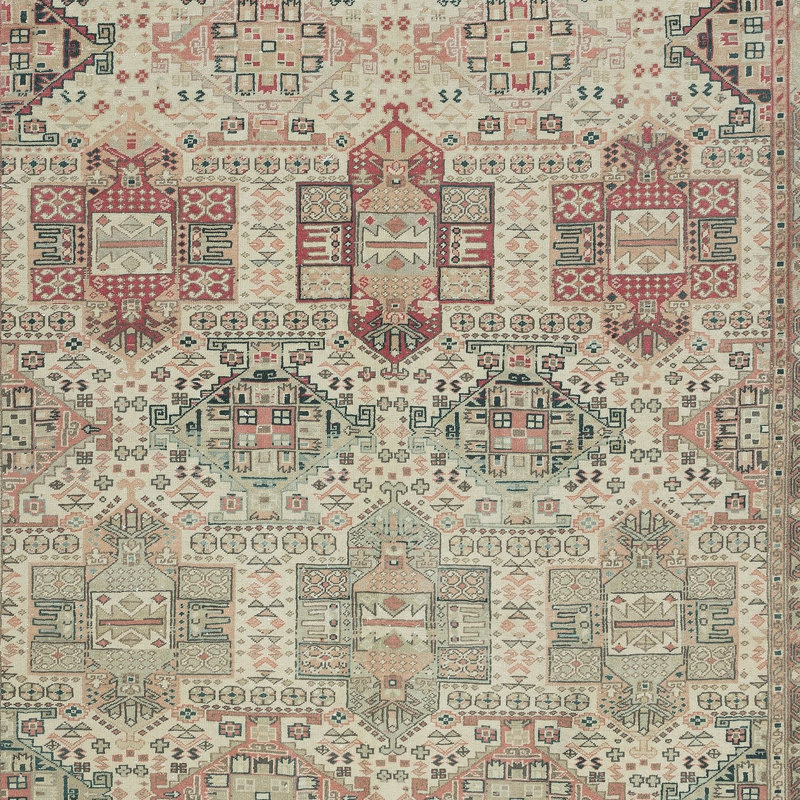 Hand Knotted Wool Floral Rug