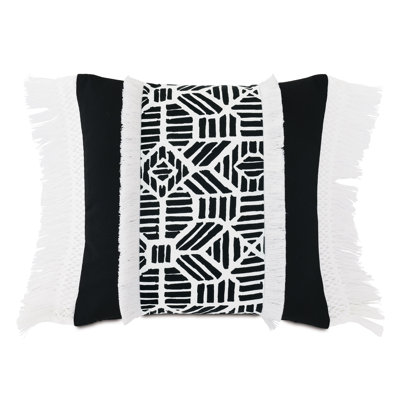 Madaba Fringed Outdoor Throw Pillow
