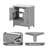 Merelyn 30'' Single Bathroom Vanity with Ceramic Top-167840548