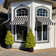 Awntech Charleston Acrylic Fabric Awning with Iron Scroll Arms