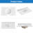 36'' Engineered Stone Single Bathroom Vanity Top With Sink – For Vanity Replacement, No Cabinet