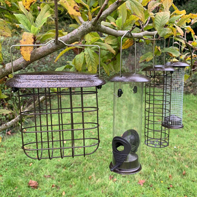 Eterra Metal Hanging Tube Bird Feeder