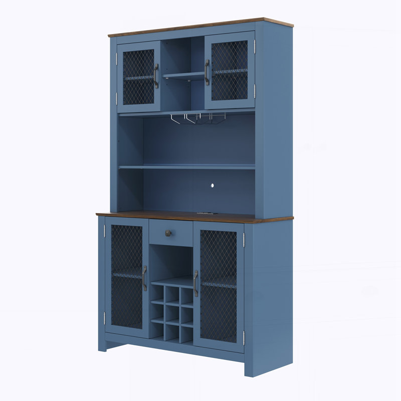 Armoire de rangement pour garde-manger, Bleu
