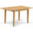 5 Piece Dinette Set Includes a Rectangle Dining Room Table with Butterfly Leaf and 4 Limelight Linen Fabric Upholstered Chairs, Oak-792624251-792624250-721723466