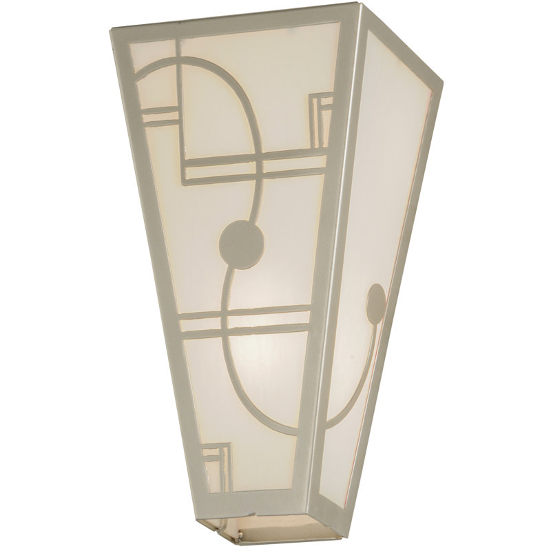 Art Deco Bronze 2-Light Dimmable Wall Sconce