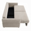 Canapé-lit en tissu l 91,6 po Kopstal-1207600724