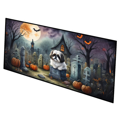 Tapis de couloir Shih Tzu Spooky Halloween 28 x 58