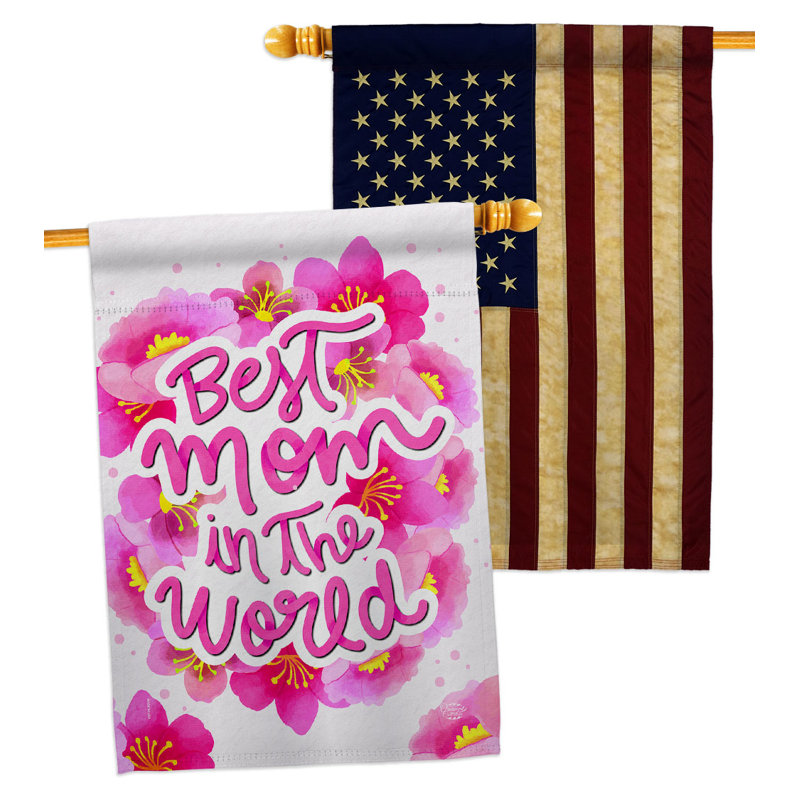 Drapeau de maison en polyester à 2 côtés 40 x 28 po Home Decor