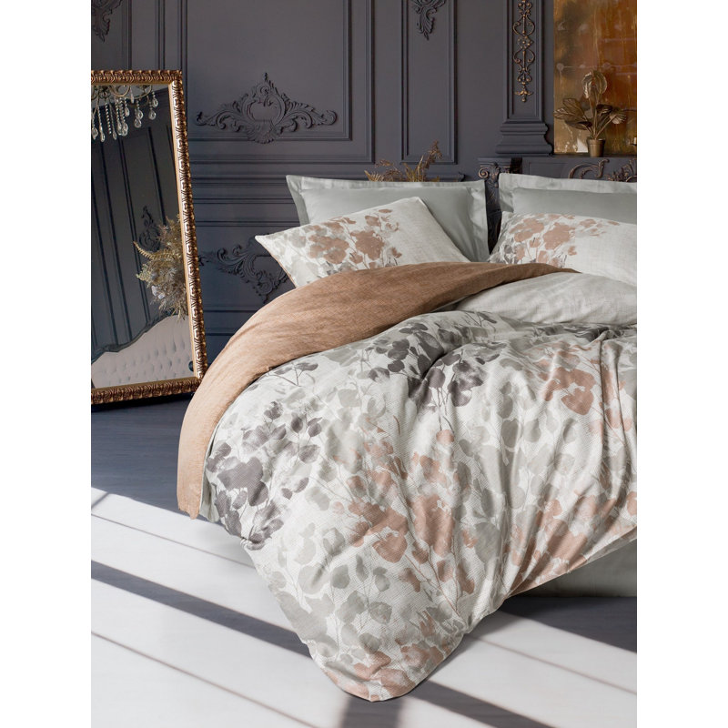 Cotton Blend Abstract Duvet Cover Set with Pillowcases, Single XXL Duvet Cover Set + 1 Additional piece