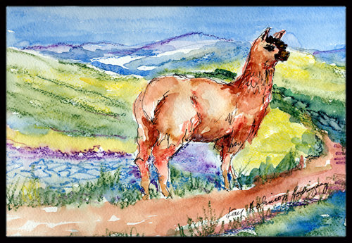 Llama Doormat, Rectangle 1'6" x 2' 3"