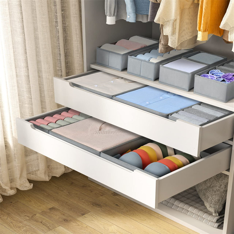Mileena Multi-Purpose Drawer Organizers, Grey