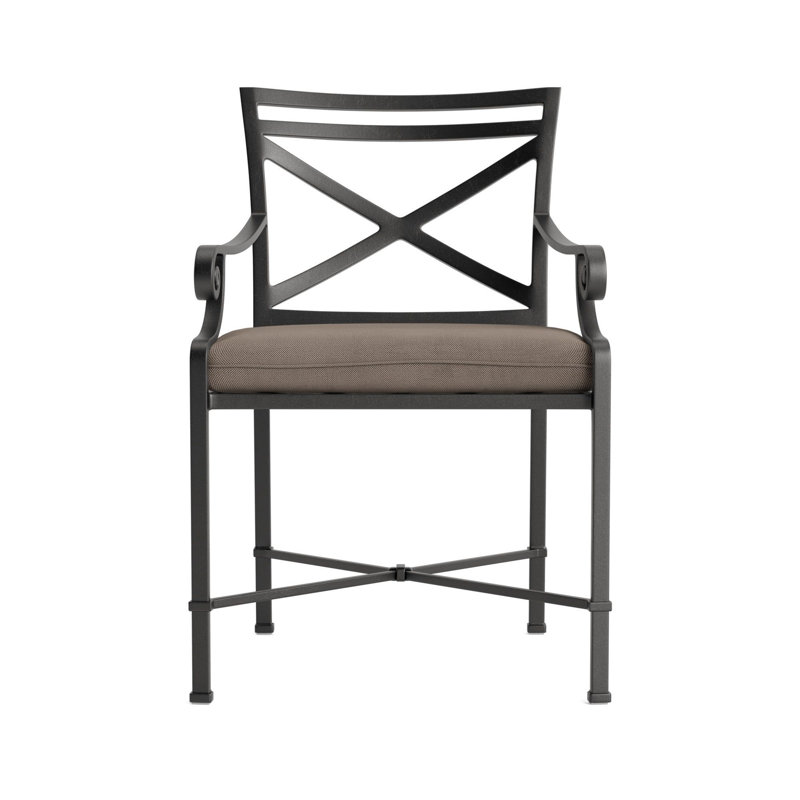 Venetian Outdoor Lounge Chair, Fusion Dove, Textured Pewter