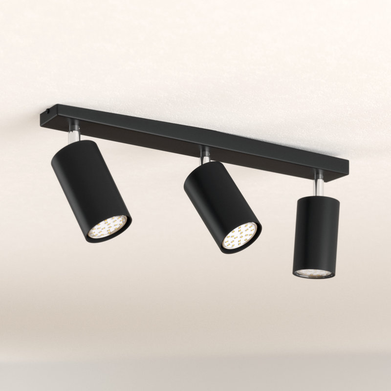 Philip Semi Flush Mount, Black