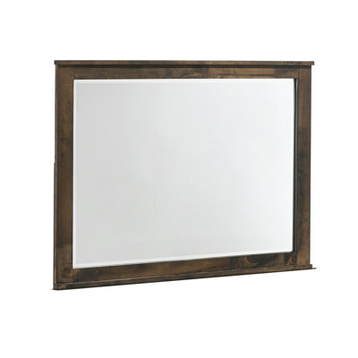 Miroir pour commode 34 x 46 Broida, carré, bois récupéré massif, gris rustique
