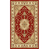 Perdido Oriental Area Rug in Burgundy