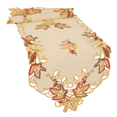Chemin de table d’automne brodéed nappe Weiland