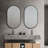 Raub Black Metal Framed Vanity Mirror-1811803550