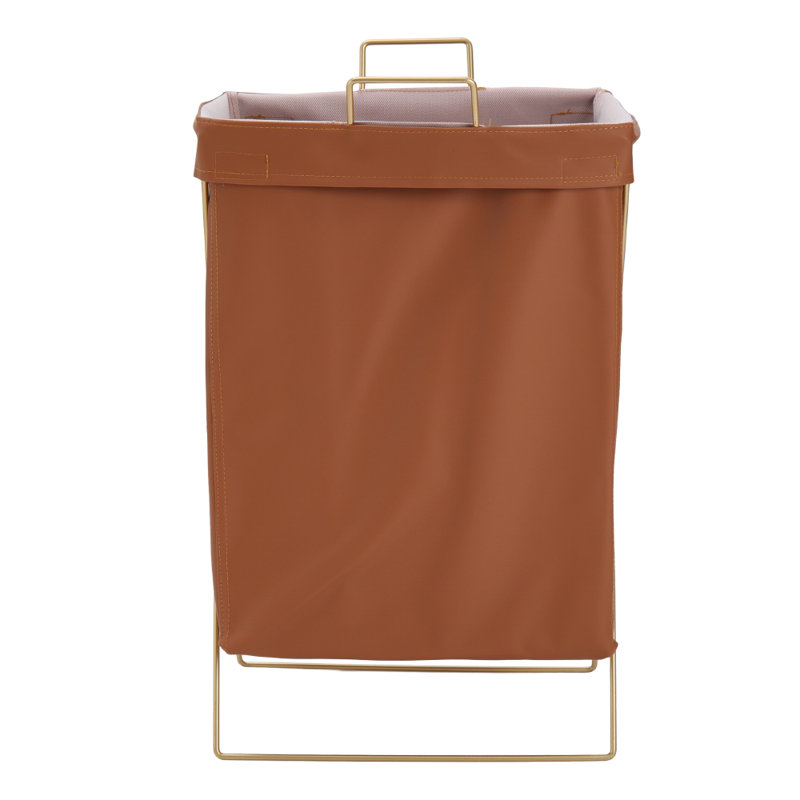 Bhudhashen Metal Laundry Room Organizer, Brown/Gold