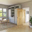 Porte en bois massif 80 po à 6 panneaux apprêtés-50280858-50273718