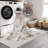 Machine Washable Avery Brown/Ivory Rug-1988471053