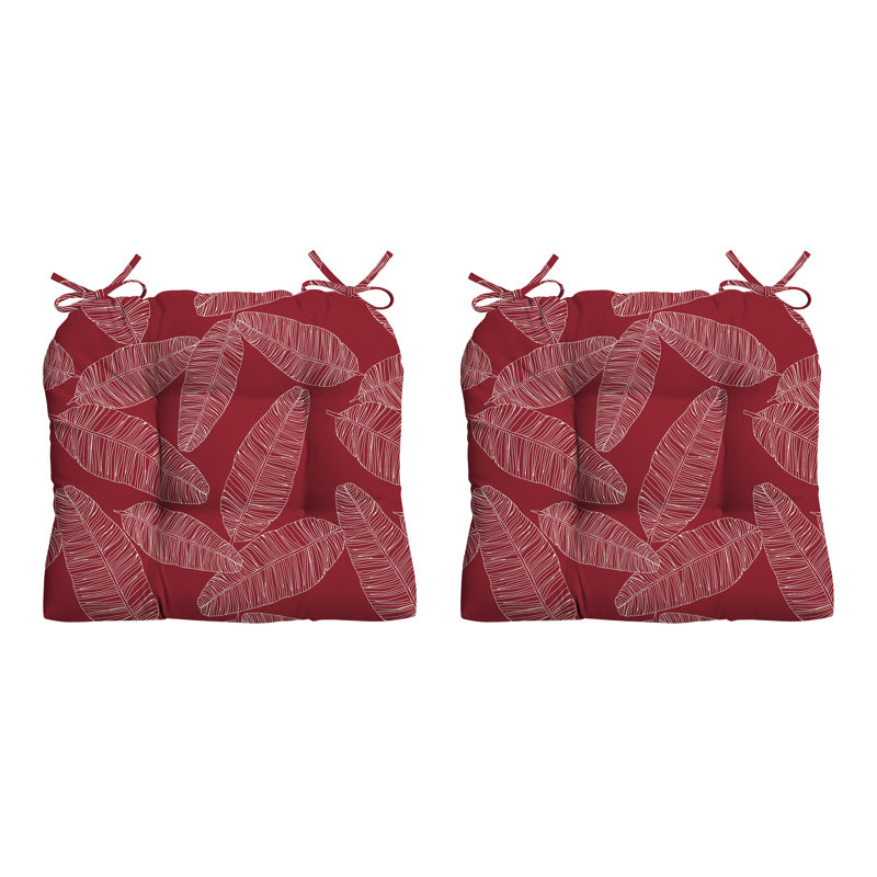 ARDEN Outdoor Lounge Chair 6" Cushion, Red/White
