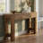 63" Console Table with 2 Drawers, Farmhouse Entryway Table and H-Shaped Sturdy Legs for Hallway & Living Room