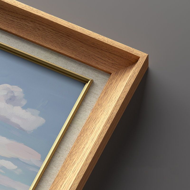 «Pastel Open Plains Serene Expansive Landscape», ensemble de 2 reproductions d'art encadrées de qualité supérieure sur papier 26 po x 36 po