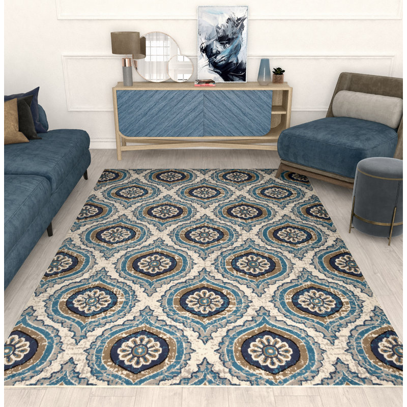 Hillcrest 106 tapis modernes pour le salon, Rectangle 2 pi x 3 pi