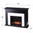 Marble Tiled Touch Screen Electric Fireplace Black