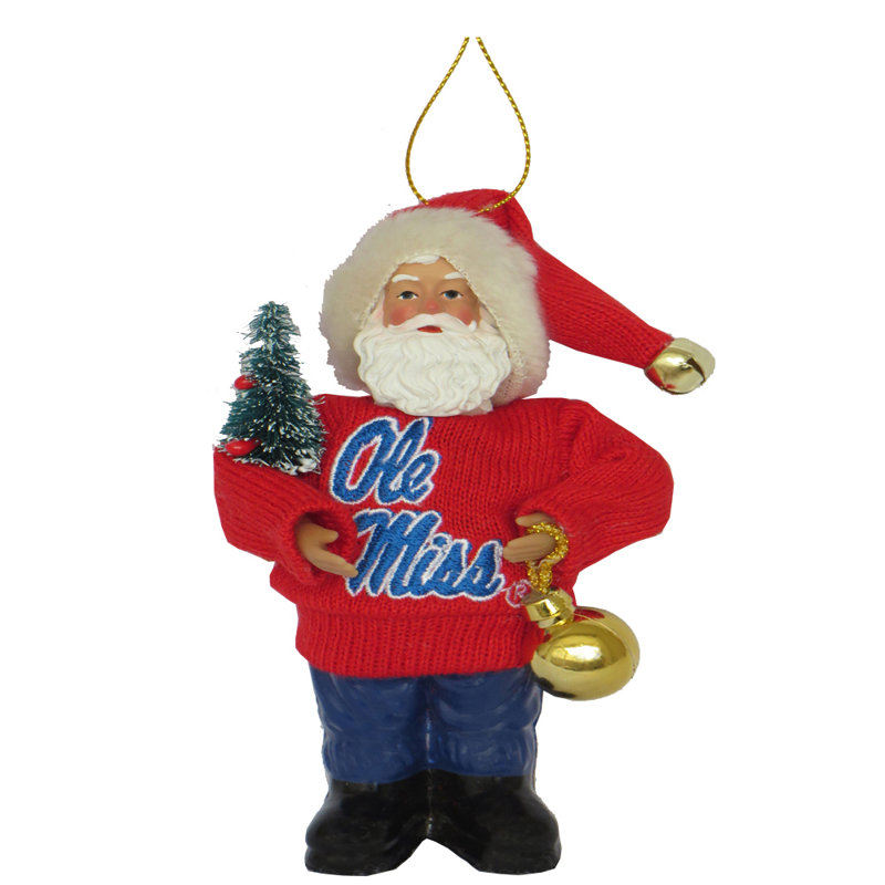Ornement suspendu NCAA Santa, Université du Mississippi