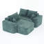Canapé compressible modulaire modulaire - aucun assemblage requis. Canapé à assise profonde pour les salons et les appartements-1922506452