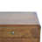 Solid Wood Curved Chestnut Nightstand